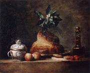 Style life with Brioche Jean Baptiste Simeon Chardin